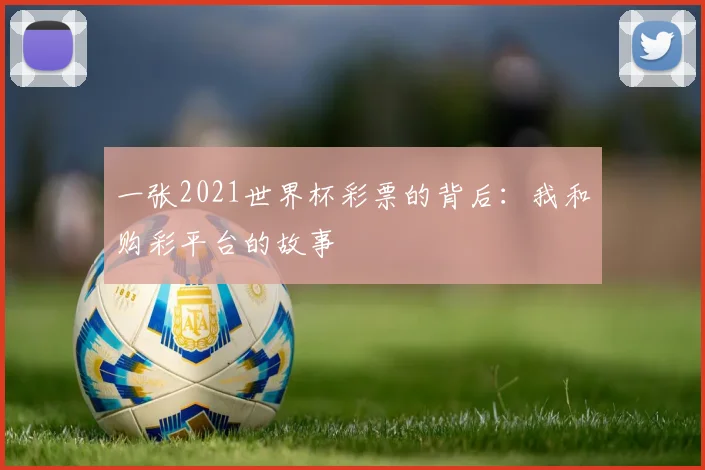 一张2021世界杯彩票的背后：我和购彩平台的故事